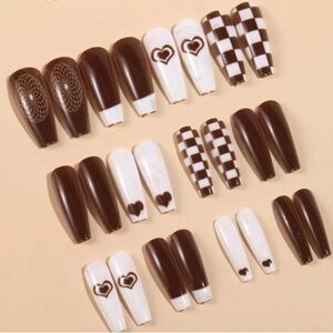Chocolate Valentine Press on Nails